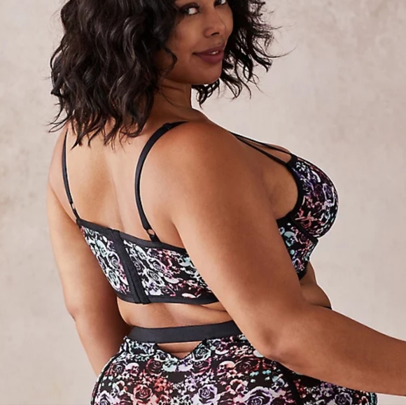 Skull & Roses Mesh Bra NWOT fr Torrid NEW - Picture 5 of 11